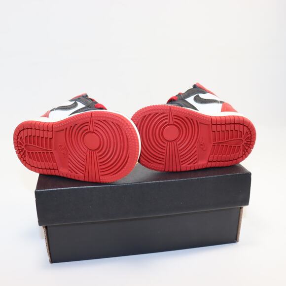 Nike Air Jordan 1 Retro High OG TD “Black Toe” Infant Size 3C – New in Box - Picture 5 of 7